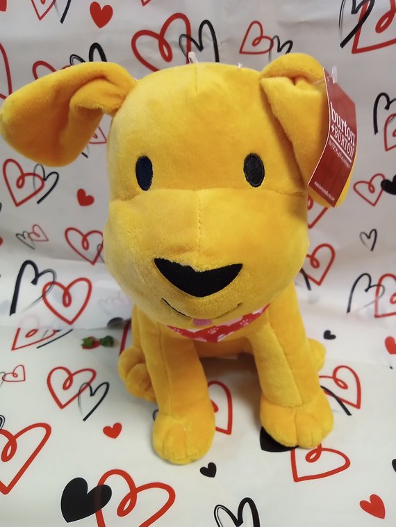 Dog with bandana hearts