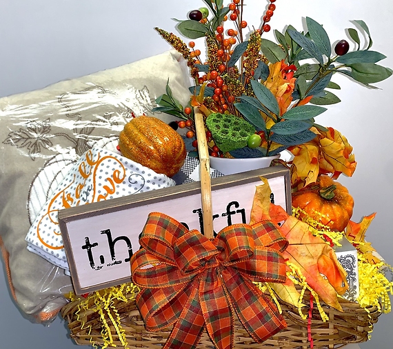 Large Fall Home Goods Basket