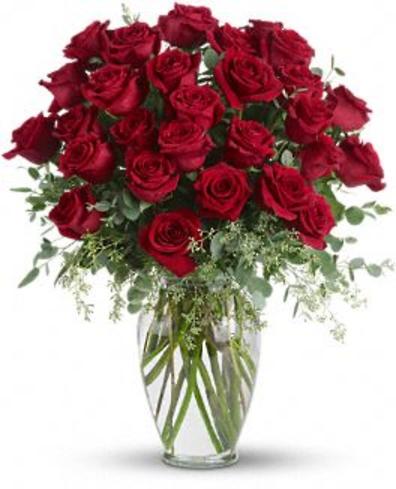 Forever Beloved - 30 Long Stemmed Premium Red Roses